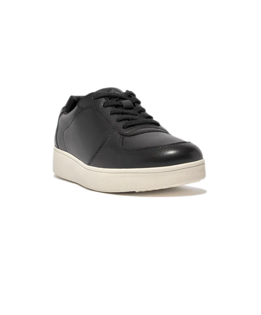 FitFlop Rally Leather Panel Sneakers Black â Bstore