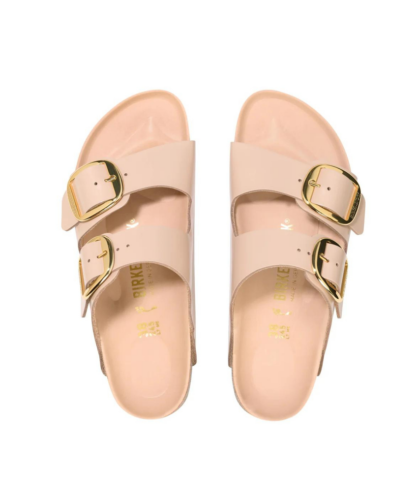 Birkenstock Arizona Big Buckle High Shine Natural/Patent Leather