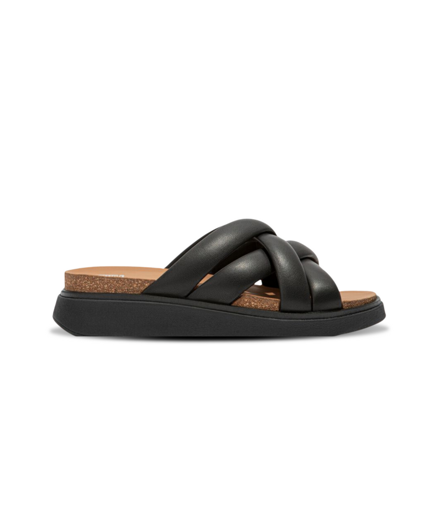 FF Feel 10 Black Grey FF jacquard Slide
