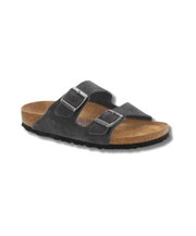 Birkenstock Arizona Suede Leather Velvet Grey Soft Footbed Sandals