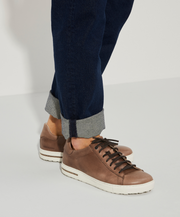 Birkenstock Bend Low Smooth Leather Tobacco Brown Sneakers
