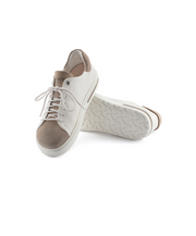 Birkenstock Bend Low Natural/Nubuck Leather Grey Taupe/Eggshell Sneakers