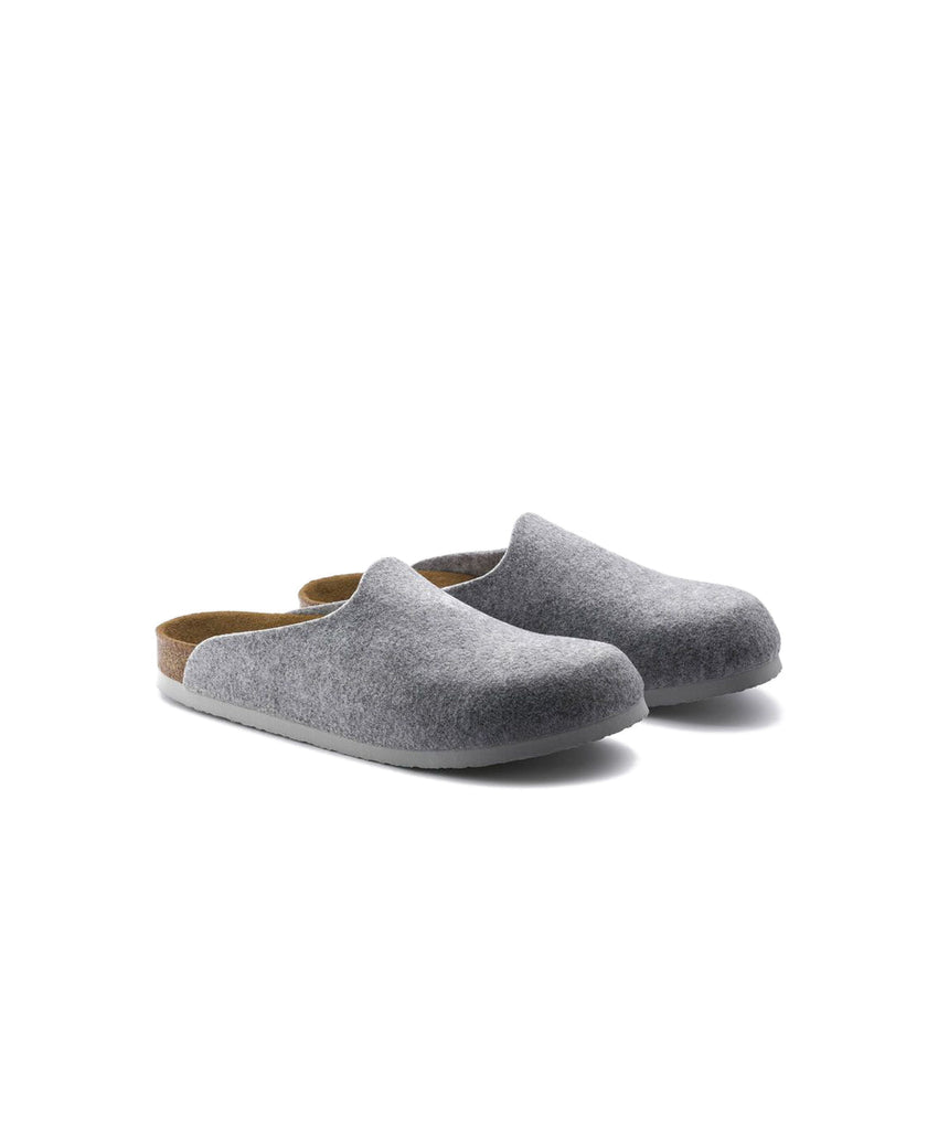 Birkenstock Amsterdam Felt Light Grey Clogs Free Shipping – Bstore