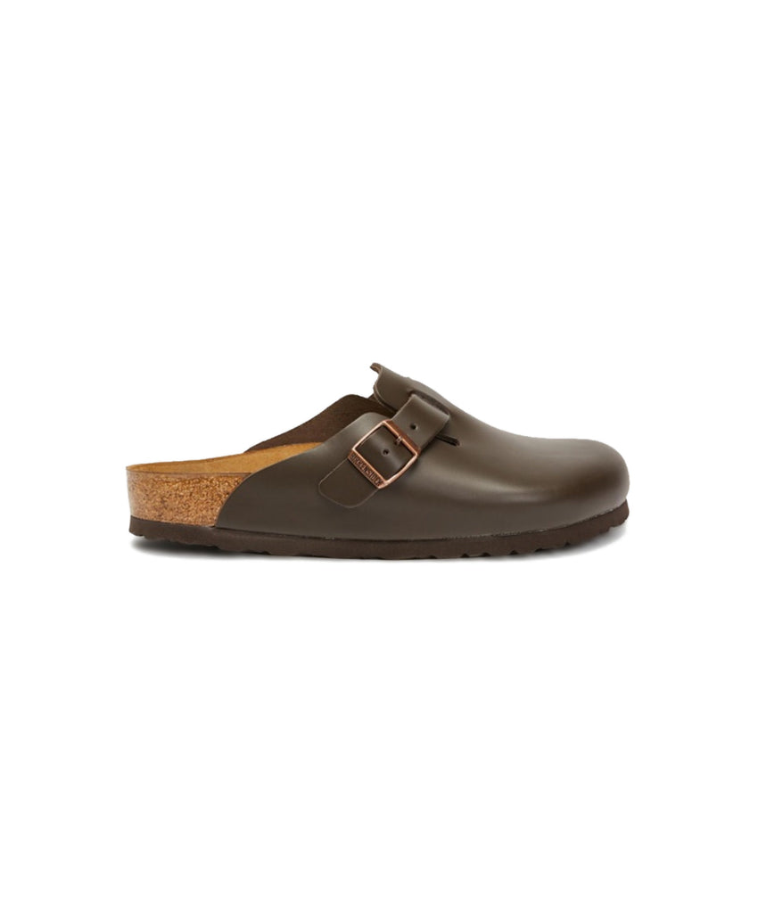 Birkenstock Boston Leather Dark Brown Clogs Free Shipping – Bstore