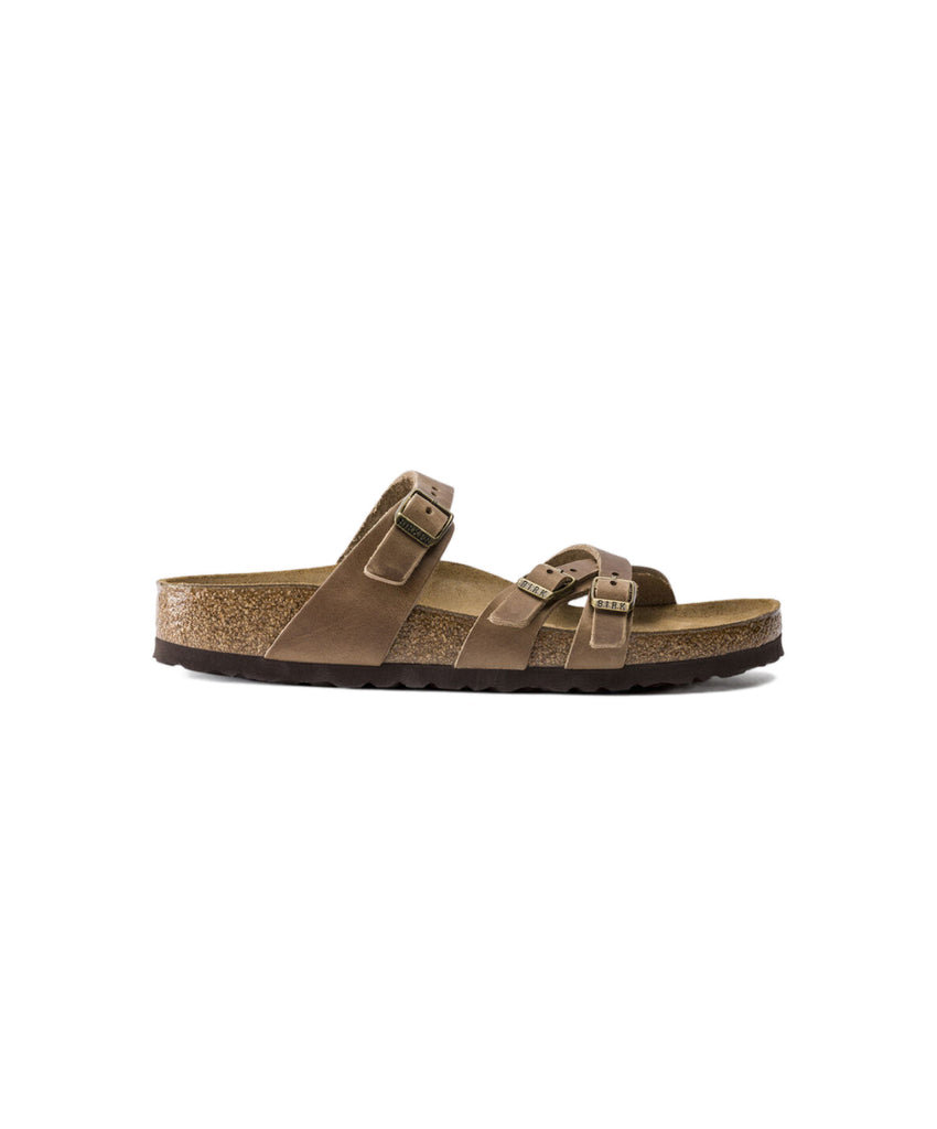 Birkenstock Franca Oiled Leather Tobacco Brown Sandals â Bstore