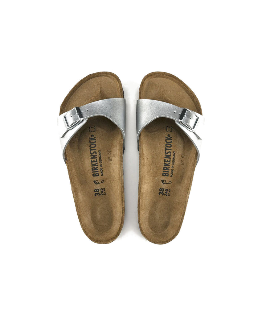 【新品未使用】BIRKENSTOCK Madrid BS Silver 38 Madrid Birko-Flor in Color Silver | BIRKENSTOCK US