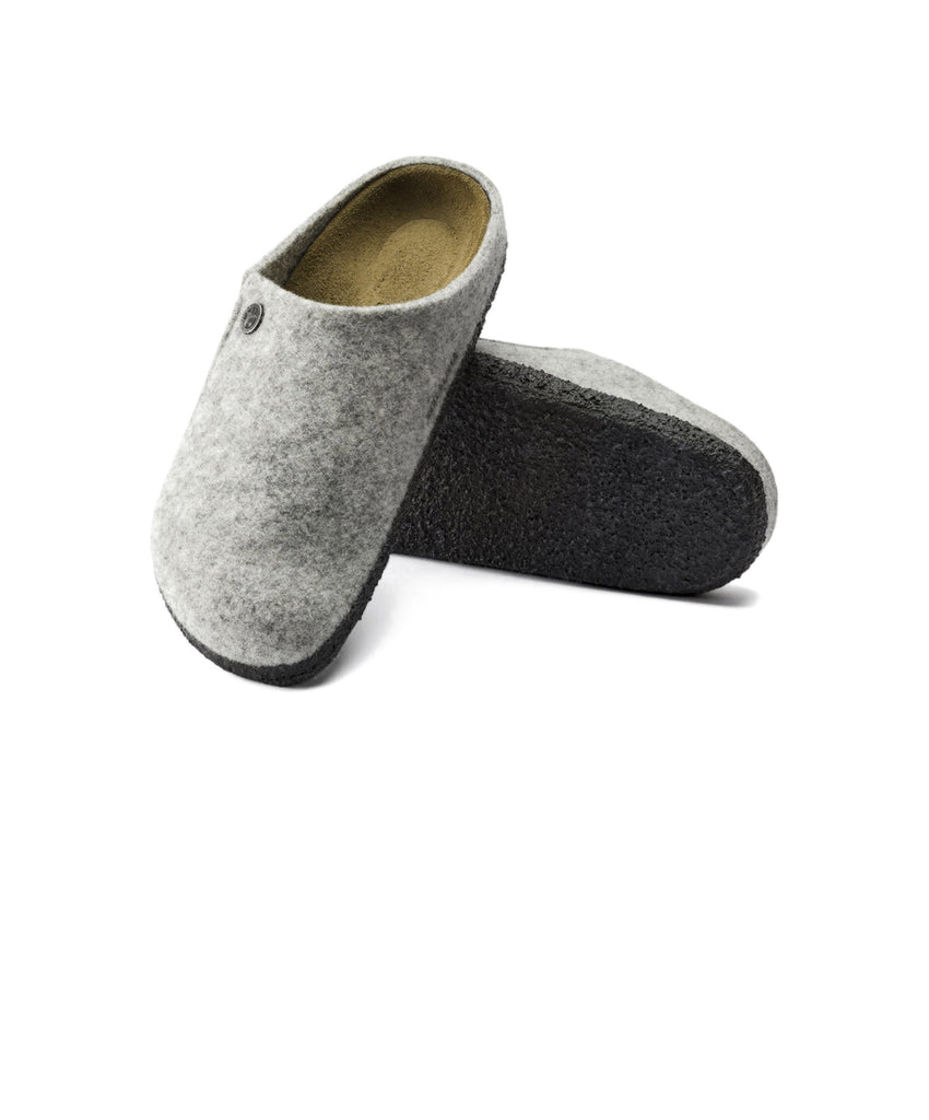 Birkenstock Zermatt Wool Felt Light Grey Clogs Free Shipping