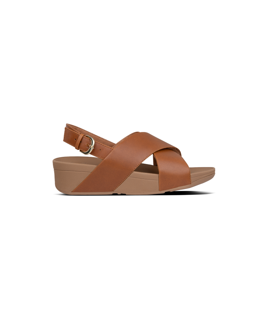 FitFlop Lulu Leather Sandals - Light Tan