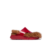FitFlop Gen FF x Roksanda Cut Out Leather Toe Post Crimson Tan