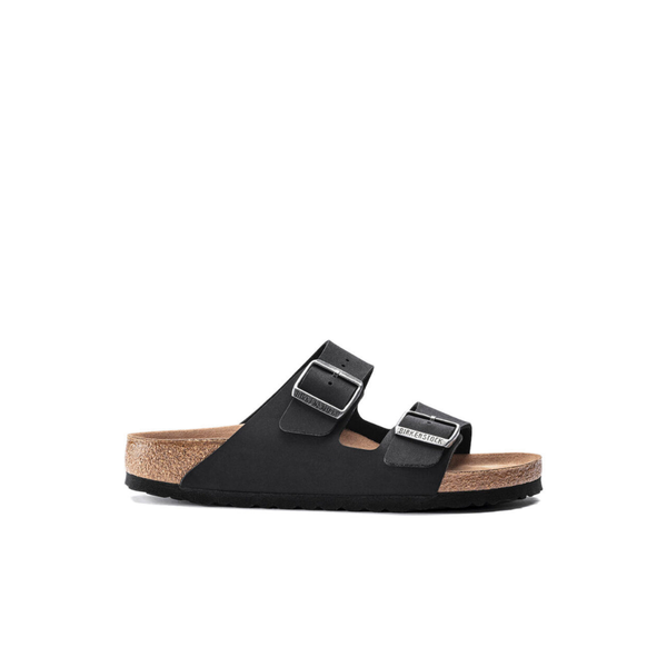 Birkenstock Arizona BirkiBuc/MicroFibre Black Vegan Sandals | Free