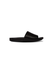 FitFlop Gracie Leather Pool Slides Black/Black