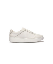 FitFlop Rally Tumbled-Leather Sneakers White