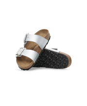 Birkenstock Sydney Cushion Buckle Birko-Flor Silver Sandals