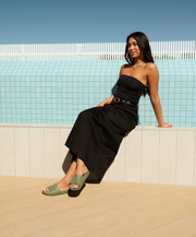 Archies Arch Support Olive (Khaki) Slides