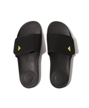 FitFlop iQushion Mens Adjustable Water-Resistant Slides Black