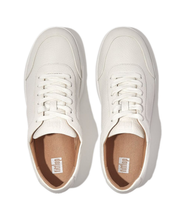 FitFlop Rally Tumbled-Leather Sneakers White