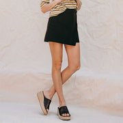 FitFlop Platform Espadrille Leather Wedge Slides Metallic Chocolate Brown