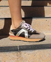 Ambitious Rhome Retro Runner Wmns Sneaker Taupe Combi