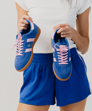 Goodsole 2001 Parallel Sneaker Cobalt Blue/Pink Suede