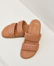 Frankie4 Malone Tan Weave Slide