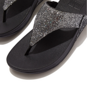 Fitflop Lulu Glitterball Toe Post Silver