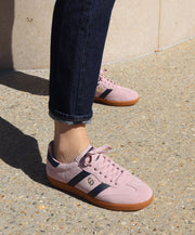 Goodsole 2001 Parallel Sneaker Pink/Navy Suede