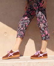 Goodsole 2001 Crossroads Sneaker Coffee/Candy Pink Suede