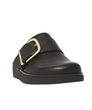 FitFlop Gen-FF Maxi Buckle Leather Mules Free Express Shipping