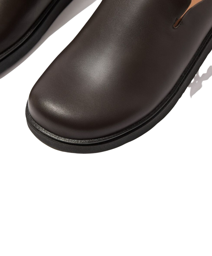 FitFlop Gen-FF Mens Leather Mules Brown â Bstore