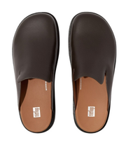 FitFlop Gen-FF Mens Leather Mules Brown