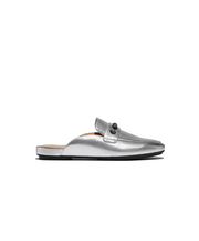 Fitflop Delicato Crystal Cluster Soft M/Leather Mules Silver