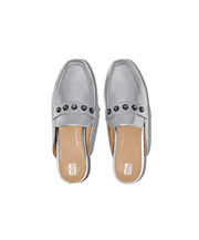 Fitflop Delicato Crystal Cluster Soft M/Leather Mules Silver