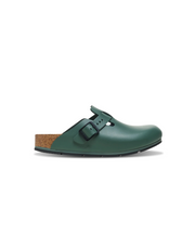 Birkenstock Boston Pro PU Coated/Oiled Leather Thyme Clogs