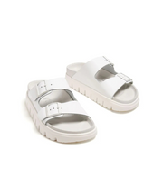 Papillio Arizona Exquisite Leather Chunky White Sandals