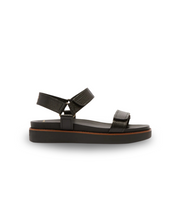 Frankie4 Zane Black Grain Sandal