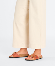 Birkenstock Madrid Big Buckle Oiled Leather Burnt Orange Sandals