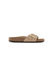 Birkenstock Madrid Big Buckle Nubuck Leather Sandcastle Sandals
