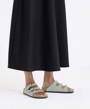 Birkenstock Florida Fresh Hex Nubuck Leather Pure Sage Sandals