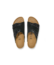 Birkenstock Zurich Tech Suede Leather Black Sandals