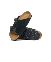 Birkenstock Zurich Tech Suede Leather Black Sandals