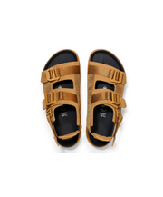 Birkenstock Shinjuku Nubuck Leather/Textile Cork Brown Sandals