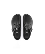 Birkenstock Boston Exquisite Smooth Leather Black Clogs