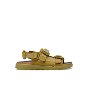 Birkenstock Shinjuku Nubuck Leather/Textile Pine Green Sandals