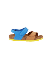 Birkenstock Kids Palu Birko-Flor Caramel/Ultra Blue Sandals