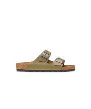 Birkenstock Arizona Smooth Leather Faded Khaki Sandals