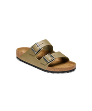 Birkenstock Arizona Smooth Leather Faded Khaki Sandals