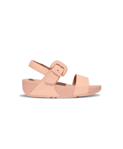 Fitflop Lulu Covered Buckle Leather Back Strap Sandal Blushy