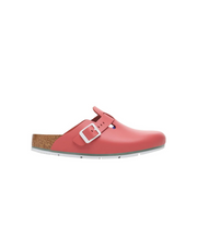 Birkenstock Boston Pro PU Coated/Oiled Leather Mars Red Clogs