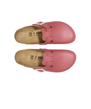 Birkenstock Boston Pro PU Coated/Oiled Leather Mars Red Clogs