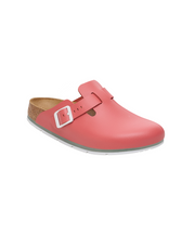 Birkenstock Boston Pro PU Coated/Oiled Leather Mars Red Clogs